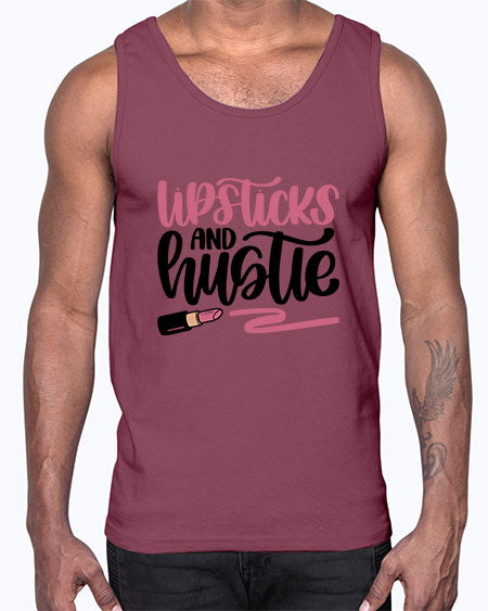 Lipstick And Hustie Style 58#-makeup Cotton Tank