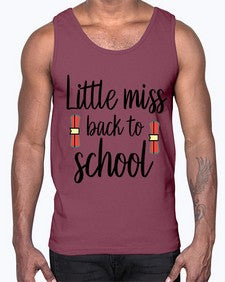 Little miss back to school 478#- general school- Cotton Tank