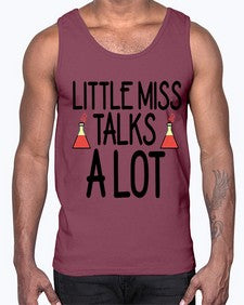 Little miss talks a lot 488#- general school- Cotton Tank