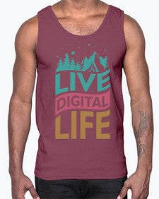Live Digital Life 7#- internet- Cotton Tank