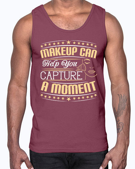 Makeup can help you capture a moment Style 195#-makeup Cotton Tank