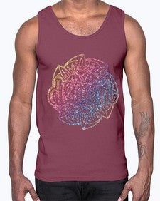 Mandala Dream Rainbow Glitter 760#- mandala- Cotton Tank