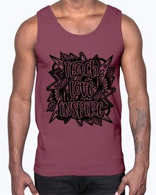 Mandala Teach Love Inspire 763#- mandala- Cotton Tank