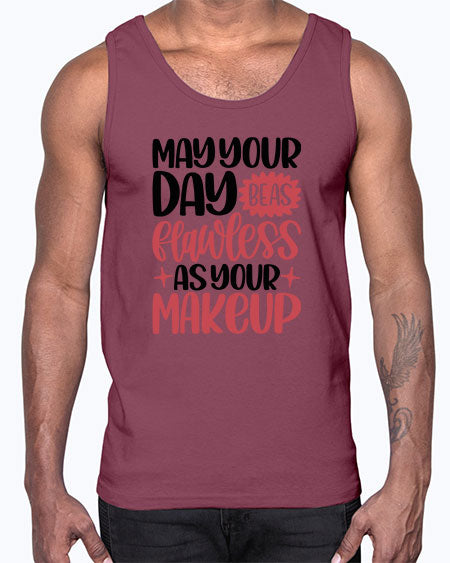 May Your Day Be As Flawless As Your Makeup Style 37#-makeup Cotton Tank