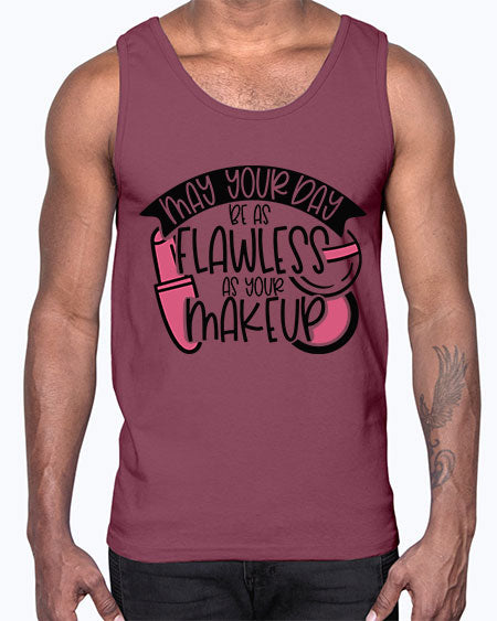May Your Day Be As Flawless As Your Makeup Style 38#-makeup Cotton Tank
