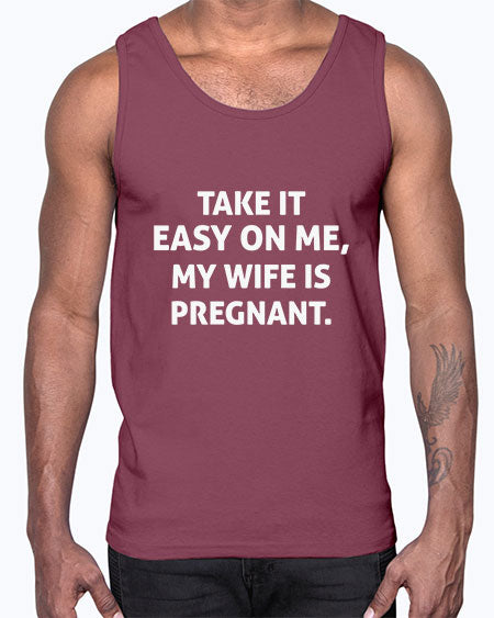 Menstakeiteasyonmemywifeispregnant1095#- doubla- Cotton Tank