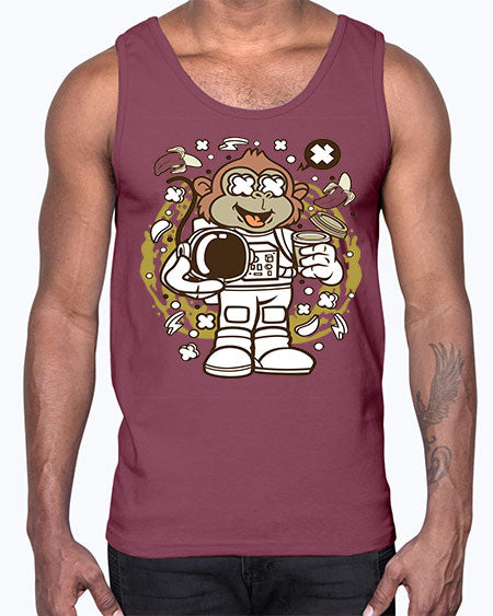 Monkey Astronaut- monkey- Cotton Tank