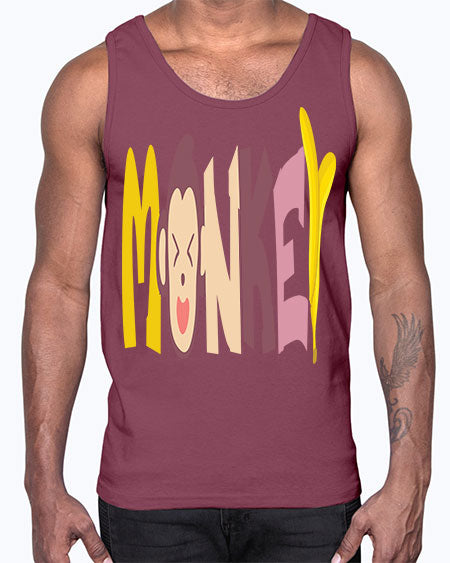 Monkey Banana 11#- monkey- Cotton Tank