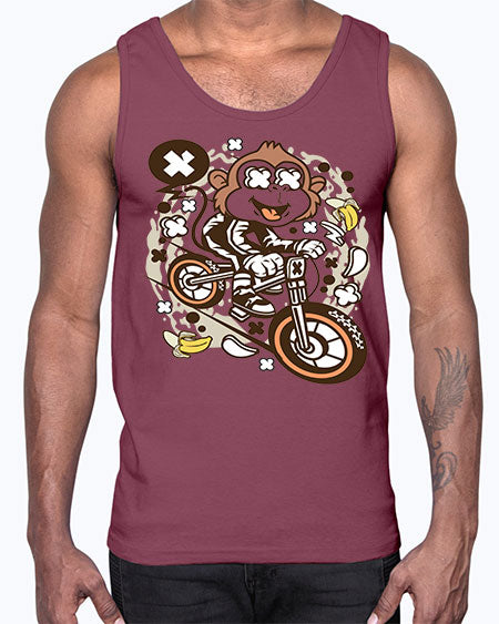 Monkey Downhill- monkey- Cotton Tank