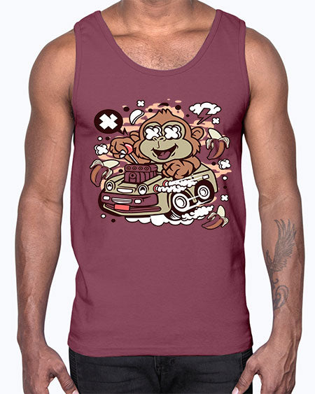 Monkey Hotrod- monkey- Cotton Tank
