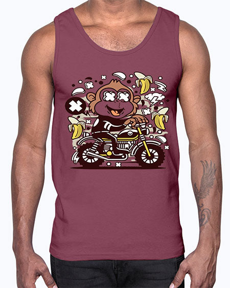 Monkey Motocrosser- monkey- Cotton Tank