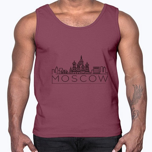 Moscow Minimal Skyline 1353#- cities- Cotton Tank