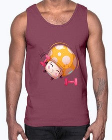 Mushroom 190#- cartoon food- Cotton Tank