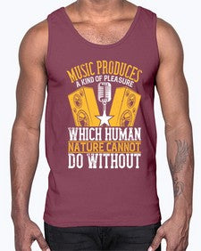 Music produces a kind of pleasure which human nature cannot do without 36#- dance2- Cotton Tank