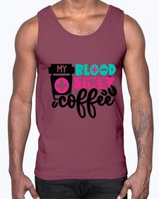 My Blood Type Is Coffee Style Style 1100#- nurse- Cotton Tank
