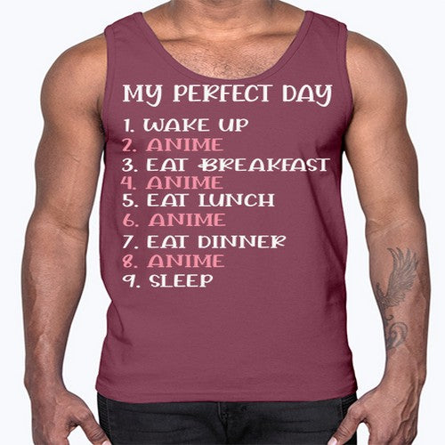 My Perfect Day Funny Kawaii Anime 269#- anime- Cotton Tank
