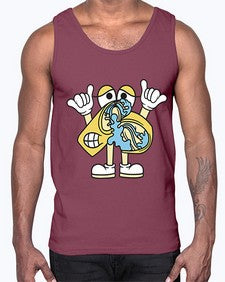 Nervous kebab 196#- cartoon food- Cotton Tank