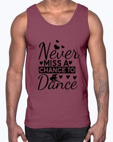 Never miss a chance to dance 170#- ballet- Cotton Tank
