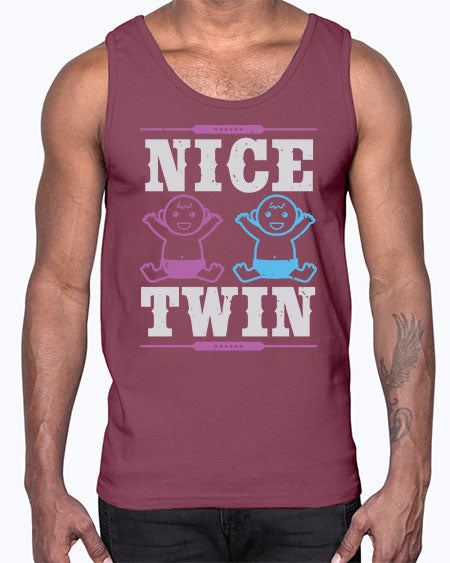 Nice Twin Style 167#- baby shower- Cotton Tank