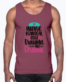 Nurse I Can Deal With Trauma Style Style 1159#- nurse- Cotton Tank