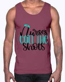 Nurses Call The Shots Style Style 1236#- nurse- Cotton Tank