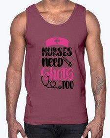 Nurses Need Shots Too Style Style 1252#- nurse- Cotton Tank