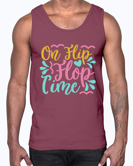 ON FLIP FLOP TIME Style 58#- summer- Cotton Tank