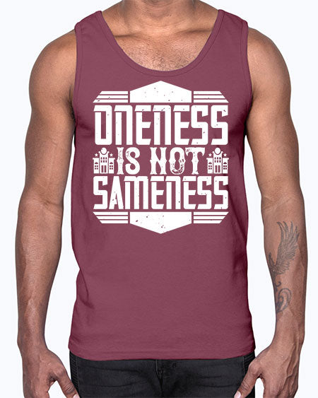 Oneness is not sameness Style 336#- architect- Cotton Tank
