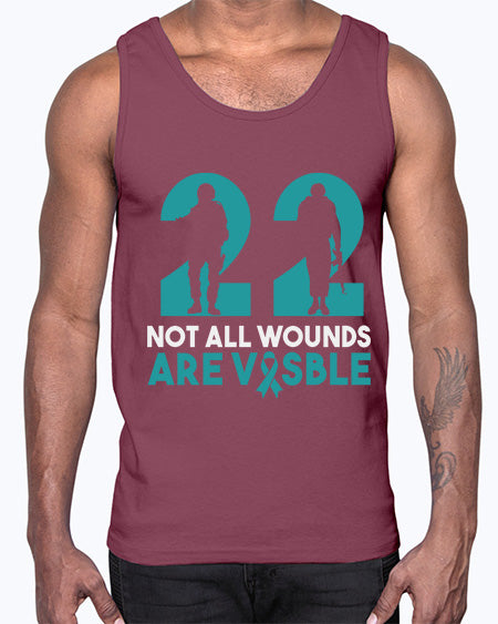 PTSD Awareness Month Support 10#- PTSD- Cotton Tank