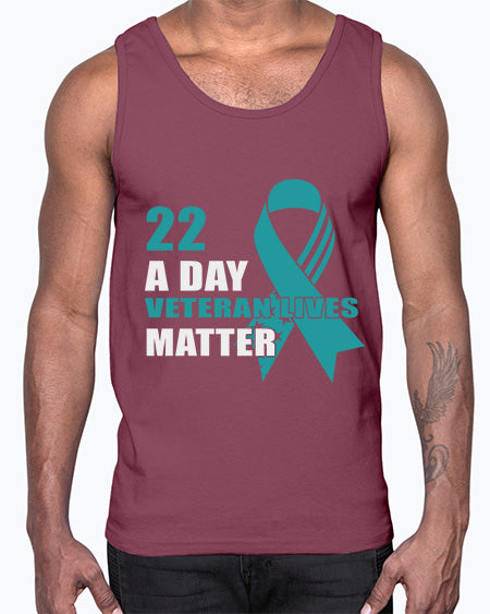 PTSD a Day Veteran 12#- PTSD- Cotton Tank