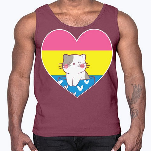 Pansexual Kawaii Cat Anime Art Anime 272#- anime- Cotton Tank