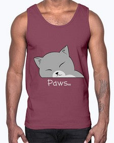 Paws- cats- Cotton Tank