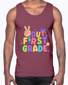Peace Out first Grade Peace 625#- first grade- Cotton Tank
