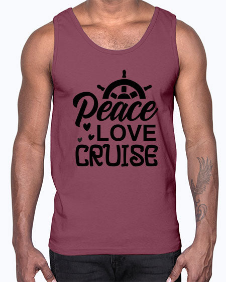 Peace love cruise 01#- summer- Cotton Tank