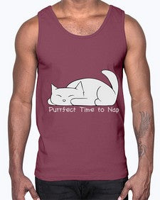 Perfect Time to Nap- cats- Cotton Tank