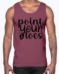 Point your toes 172#- ballet- Cotton Tank