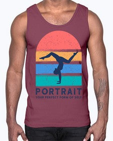 Portrait Your Perfect Form of Self 492#- yoga- Cotton Tank