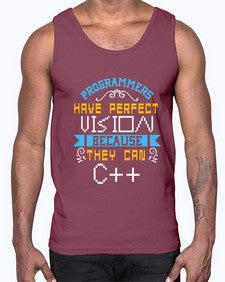 Programmers have perfect vision 18#- computer- Cotton Tank