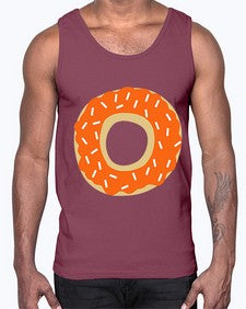 Pumpkindonut 204#- cartoon food- Cotton Tank