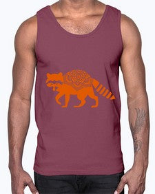 RacoonMandala 1010#- mandala- Cotton Tank
