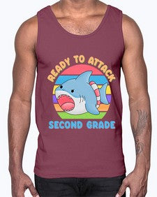 Ready to Attack second Grade 714#- second grade- Cotton Tank