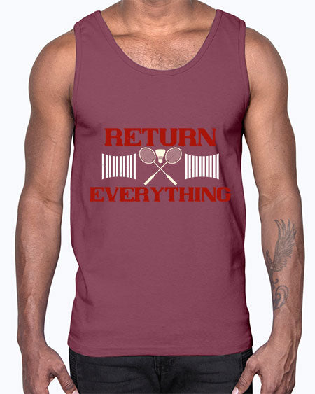 Return everything 1892#- badminton- Cotton Tank
