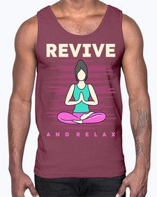 Revive and Relax 500#- yoga- Cotton Tank