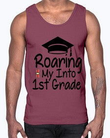 Roaring My Into first Grade 759#- first grade- Cotton Tank