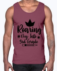 Roaring My Into third Grade 766#- third grade- Cotton Tank