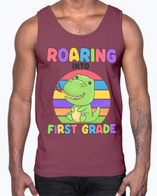 Roaring to first Grade Trex 768#- first grade- Cotton Tank