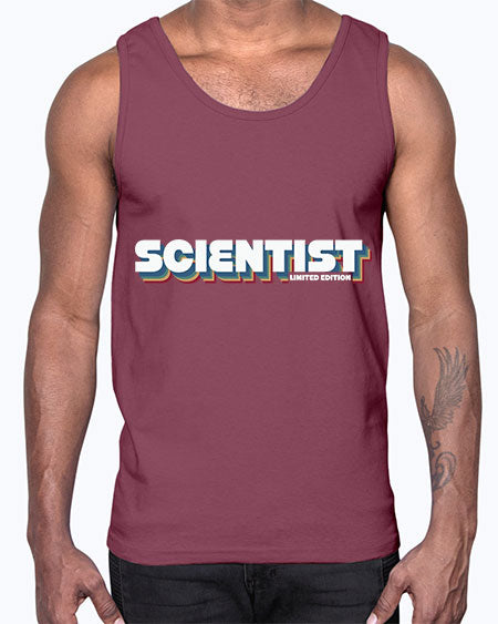 SCIENTISTFunnyJobLimitedEditionScientistSkinite Scientist Skinite 41#- general science- Cotton Tank