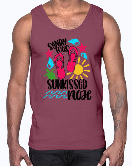 Sandy Toes Sunkissed Nose Style 27#- summer- Cotton Tank