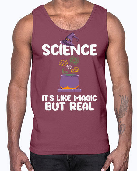 ScienceItsLikeMagicButScientistSkinite Scientist Skinite 48#- general science- Cotton Tank