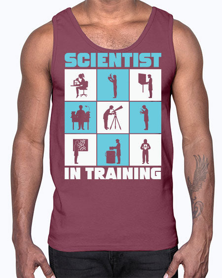 ScientistInTrainingScienceScientistSkinite Scientist Skinite 40#- general science- Cotton Tank